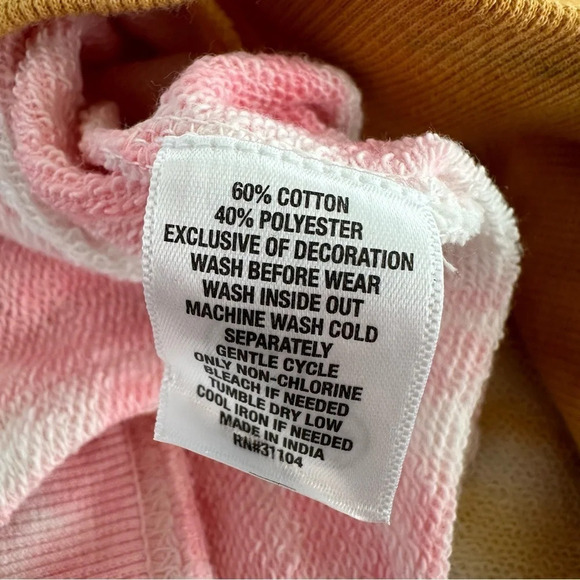 NWT Crown & Ivy Girls XL Rainbow Tie Dye Pullover Sweatshirt Top Oversized New - Picture 6 of 6